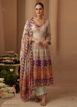 Crepe silk gota patti anarkali