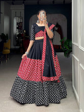 Multiple printed fabric pure cotton readymade Lehenga
