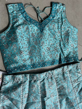 Boutique collection - ombre blue stone work Lehenga