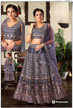 Boutique collection - blue stone and gold Lehenga