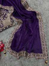 Ananya inspired Purple beauty jimmy choo saree