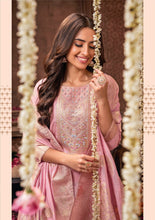 Viscose salwaar kameez with jacquard dupatta - readymade