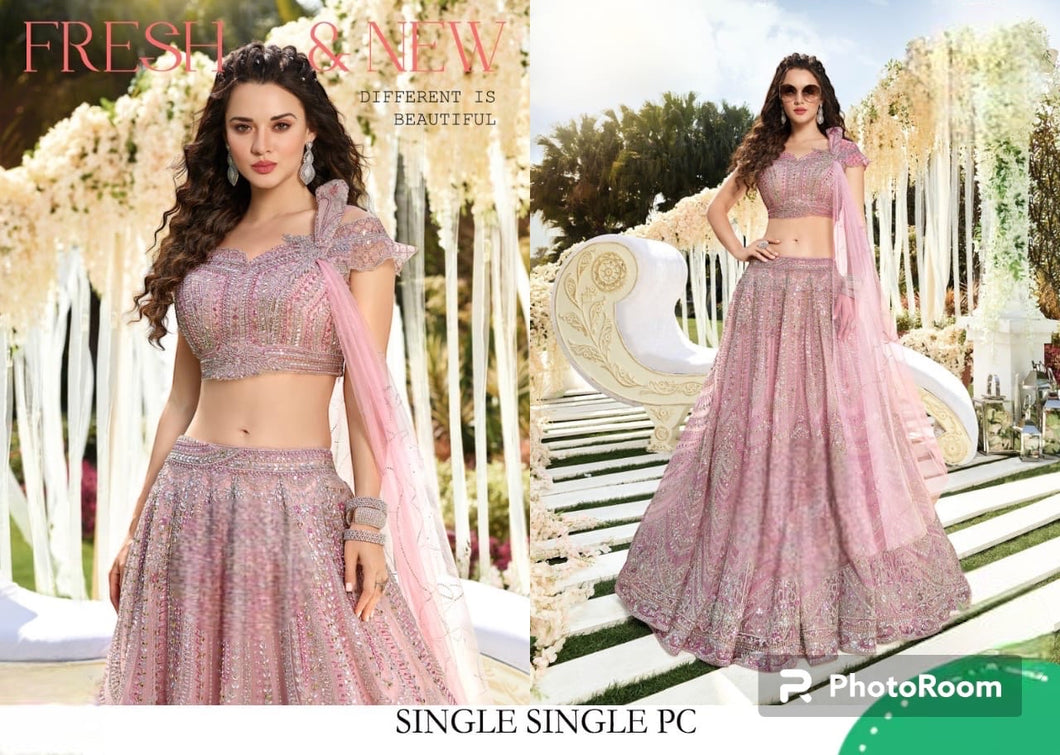 Boutique collection - pink glamour Lehenga Indo western style (one off piece)