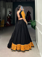 Black plain and gotta Patti rayon Lehenga readymade