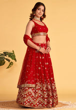 Sara - red and gold elegant Lehenga