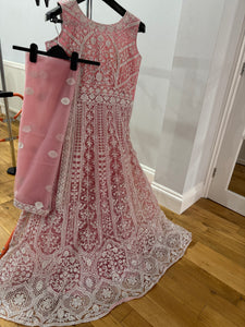 Baby pink anarkali