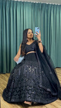 Black all over sequin partywear Lehenga