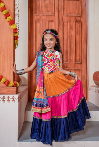 Three Tal traditional Lehenga for Kids for 6-12 years (matching mum and dad available)