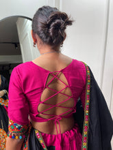 Pink pure cotton readymade Lehenga