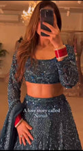 Sarah - midnight blue partywear Lehenga