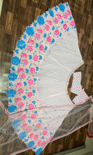 Indo western baby pink floral summery Lehenga with dupatta