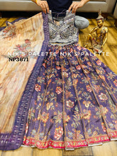 Niks collection - purple digital floral Lehenga readymade