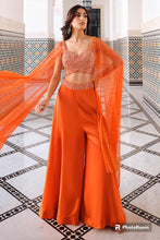 Orange palazzo set