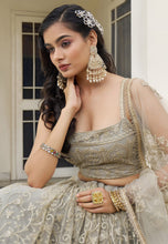 Kelaya collection - ivory net Lehenga