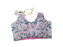 Peach threadwork blouse