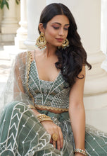 Kelaya collection - dusty green Lehenga