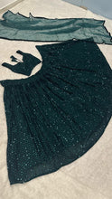 Bottle green partywear lehenga (perfect prom one too)
