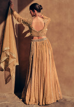 Janisha readymade - gold chinon silk Lehenga