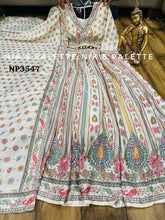 Niks collection - Ivory crepe silk printed lehenga