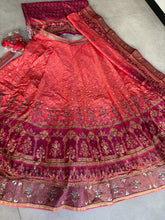 Rianna collection of Gorgeous coral silk lehenga