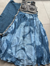 Elegant and flowy blue embroidered Lehenga