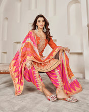 Tulip pants readymade - pink and orange