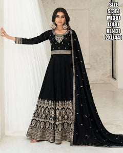 Janisha readymade silk gowns - dark colours
