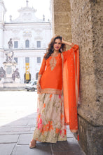 Chinon silk with orange floral bliss palazzo set