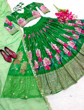 Green floral Lehenga