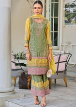 Green and yellow palazzo suit set