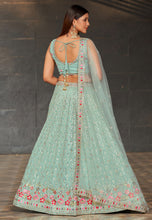 Karla collection - sky blue Lehenga