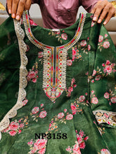 Niks - Sabyasachi inspired green floral anarkali