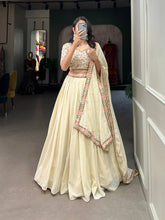 Off white embroidered Lehenga