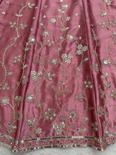 Blush pink sequinned lehenga