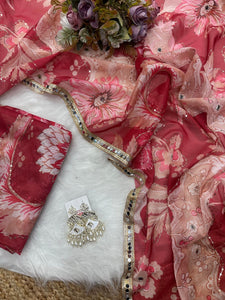 Celebrity inspired silk mirror work saree - lots of colour options