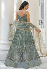 Kelaya collection - dusty green Lehenga