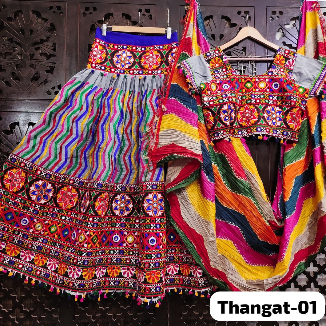 Thangat readymade colourful navratri collection - grey