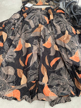 Boutique collection - black and orange floral Lehenga with ruffle dupatta (long sleeves attached)