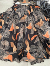 Boutique collection - black and orange floral Lehenga with ruffle dupatta (long sleeves attached)