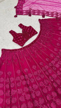 Dark pink Kasturi silk Lehenga
