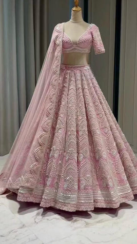 Pink pearl Lehenga
