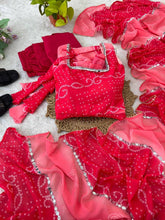 Shades of pink chiffon salwaar kameez