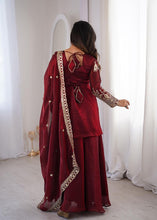 Maroon fendi silk palazzo