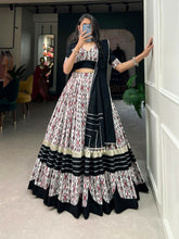 Pure cotton printed and plain with gota patti (readymade)