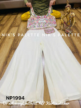 Niks collection - off white palazzo and crop top (Copy)