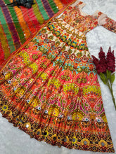 Mehendi night colourful anarkali
