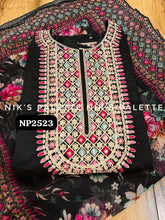 Niks collection - black modal chanderi anarkali (plus size option)
