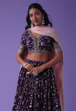 Karla collection - purple Georgette Lehenga