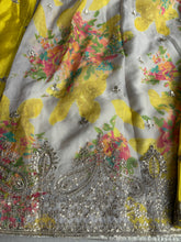Chinon silk with yellow floral bliss palazzo set