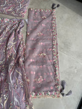 Pastel Lavender circular net Lehenga